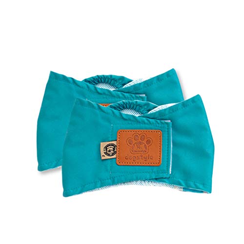 PETCUTE Hundewindeln Waschbare Bauchband für Männliche Hunde Hund Hygieneunterhose 2er Pack Hund Windeln wiederverwendbar Cover