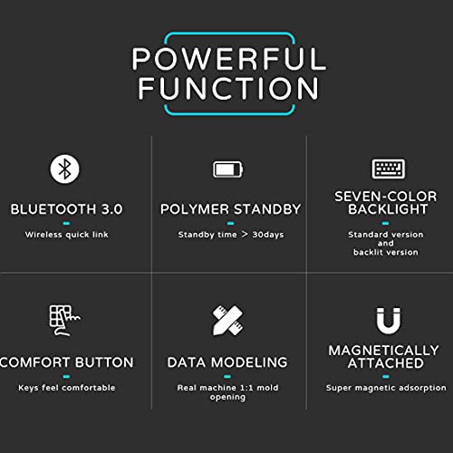 Tastiera wireless Bluetooth 5.0 compatibile con
