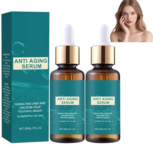 Suero facial antiedad para mujeres: reduce la opacidad, arrugas y líneas de expresión, ilumina y rellena la piel, promueve la producción de colágeno.