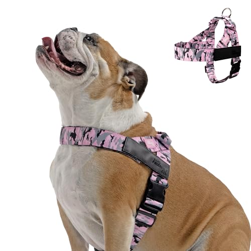 Image of Dog Friendly Co. Dog Harness for Medium Dogs (Pink Camo, Medium)