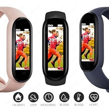 Image of Drumstone M9 Smart Fitness Band with Heart Rate Monitor, Waterproof OLED Display, Bluetooth Activity Tracker, Step Counter, Sleep & Calorie Tracker, Smart Notifications Fitness Watch for Men & Women
