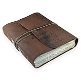 Kathmandu Valley Co. Everest Explorer Heritage Deluxe Edition, Vintage Leather Bound Journal with Handmade Heavyweight Tree-free Lokta Paper, Made in the Himalayas of Nepal, 8x10 inches (Extra Large)