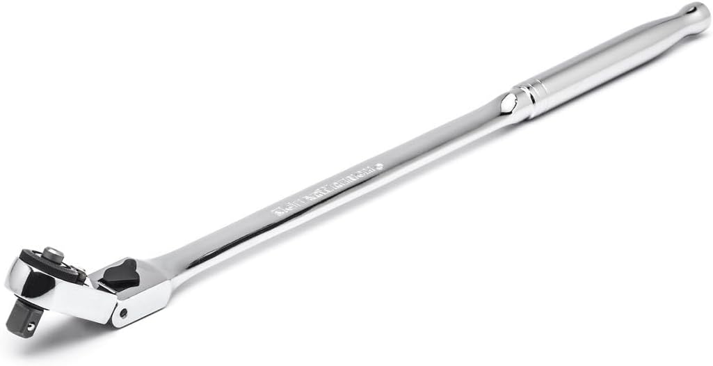 GEARWRENCH 1/4" Drive 72 Tooth Quick Release Locking Flex Slim Head Ratchet, 12" - 81030