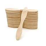 Concession Essentials 500 Count Wooden Biodegradable Tasting Spoons - 5 Inch Eco Friendly Taster Spoons - Perfect for Sampling Food, Ice Cream.