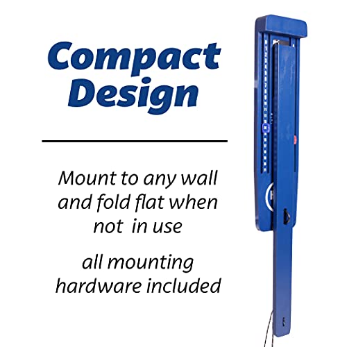 Image of GoSports Hook 21 Wall Mount Ring Swing Game - Play Indoors or Outdoors with Foldable Arm
