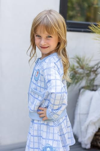 Image of Disney Frozen Elsa Minnie Princess Girl Outfit Knit Top & Tweed Skirt Set 2-13Y