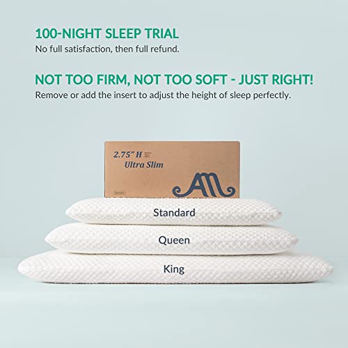 Am Aeromax 2.75 Inches Standard Size Hyper Slim Memory Foam Pillow For Stomach And Back Sleepers - Thin thumb #6