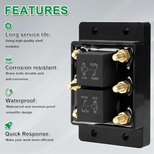 Ambuker US3-S15513 12V 80A Forward And Reverse Relay Module thumb #3