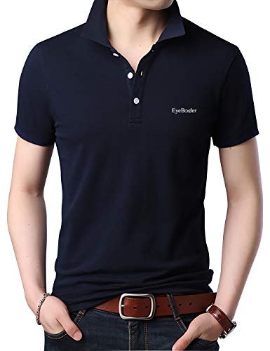 Image of EYEBOGLER Men's Regular Fit Polo Neck Halfsleeve T-Shirt