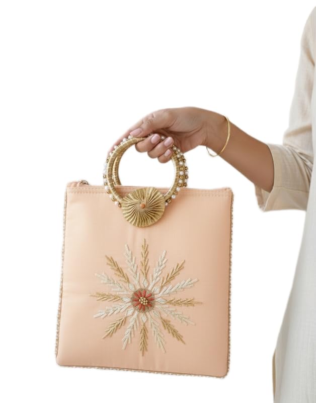 Gota Glamour bagPotali Bag for Wedding Party & Festive Use | Bridal Return Gift Potli Handbag-A_36-picture-39