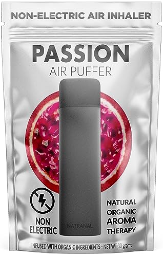 Natranal Quit Puffer for Oral Fixation Relief, Inhaler Puffer to Quit, Delicious Flavour, Soft Tip Behavioral Aid Inhaler - (Passion - Pack of 1)