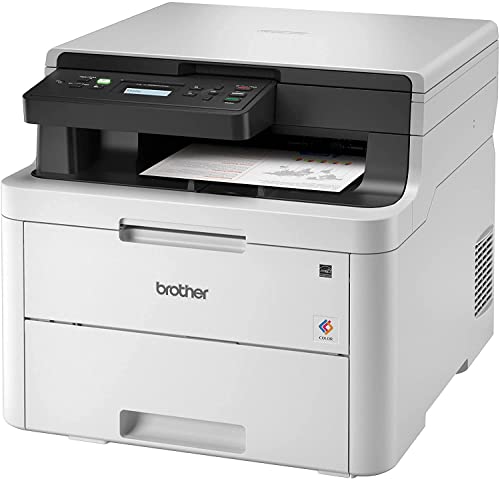Brother Color Hl-L3290Cdw Compact Wireless Digital Led All-In-One Laser Printer For Office, White - Print Copy Scan - 25 Ppm, 2400 X 600 Dpi, 8.5 X 14, 512Mb Memory, Auto Duplex Printing, 250 Sheet #TOP2