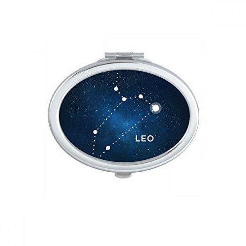 Miroir compact ovale Gémeaux accessoire de maquillage portable format poche multicolor - 2