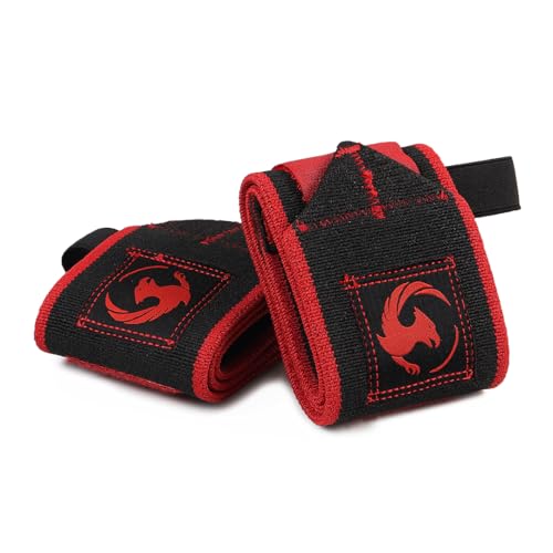 Griffin Gears Wrist Wraps for Powerlifting | Heavy Duty Thumb Loop Wrist Support | Bench Press, Deadlifts & Weightlifting | Men & Women | Available in 12.5 to 36 Inch