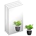 Produktbild DARENYI 4 Stück Selbstklebend Spiegel Glas Spiegel zum Kleben Wanddekoration Klebespiegel Poliertem Rand für Badezimmer Fitnessstudio Wohnzimmer Schlafzimmer Flur Wände (30 X 21CM)