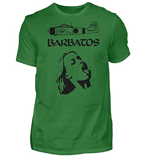 T-Shirt Barbatos Rocking Metal Homme Vert Small Vetement Rock Underground