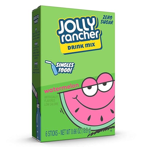 JOLLY RANCHER WATERMELON SUGAR FREE SINGLES TO GO DRINK MIX 6 STIX PACK 18.8g - Image 3
