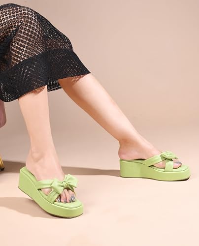 Image of JM LOOKS Women's Open Toe Platform Wedge Sandals | Fashionable with Unique Upper Detail