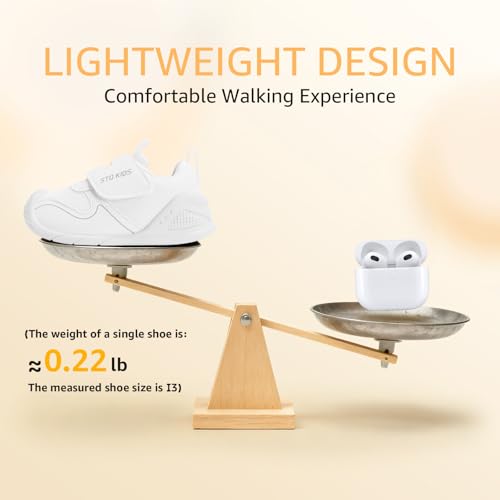 Image of STQ KIDS Baby Walking Shoes with Wide Toe Box Shoes for 6 12 18 24 Months | Baby Barefoot Walking Shoes With Adjustable Hook-And-Loop Straps For First Steps and Daily Wear