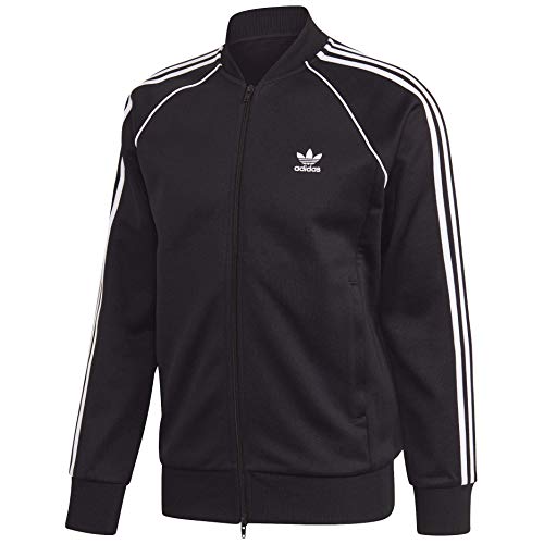 adidas Originals mens Adicolor Classics Primeblue SST Track Jacket Black White Medium