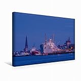 Premium Textil-Leinwand 45 x 30 cm Quer-Format Stadthafen 