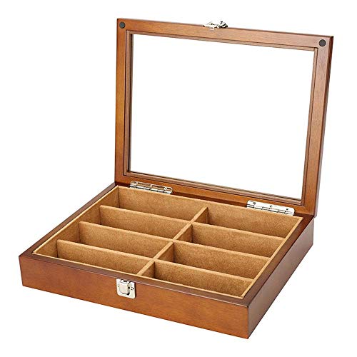 Boîtes organisateurs 8 emplacements pour lunettes de soleil coffret avec serrure