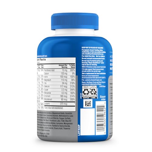 One A Day Men’s 50+ Healthy Advantage Multivitamin, Multivitamin for Men with Vitamins A, C, E, B6, B12, Calcium and Vitamin D, Tablet, 200 Count (Pack of 1) - image 8