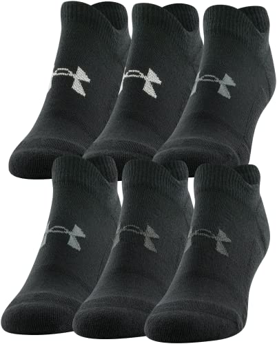 Image of Under Armour womens Cushioned No Show Socks, 6-pairs