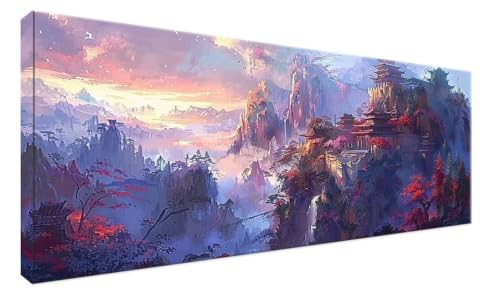 Kit Complet DIY Nuage Diamant Painting 80x160cm : Strass Point de Croix Cristal
