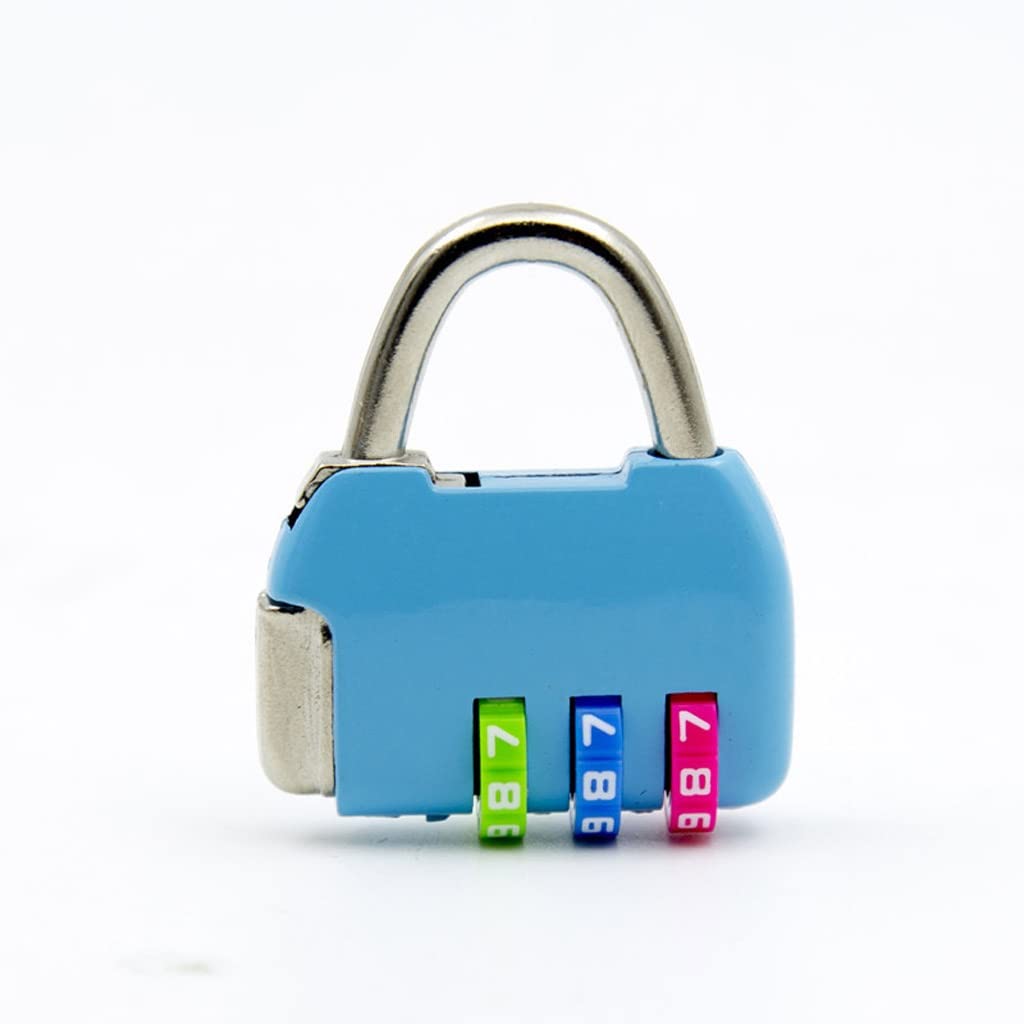 Mini combinaison à 3 chiffres valise de voyage sac à dos sac à main cadenas à code (couleur : F) (A)