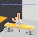 Upgrade Welding Magnetic Ground Clamp Strong Magnetism, Magnetic Welding Ground Head Support Ground Clamp Tools, Copper Tail Welding Accessories 4 Conductive Rods 8 Stability Clamps