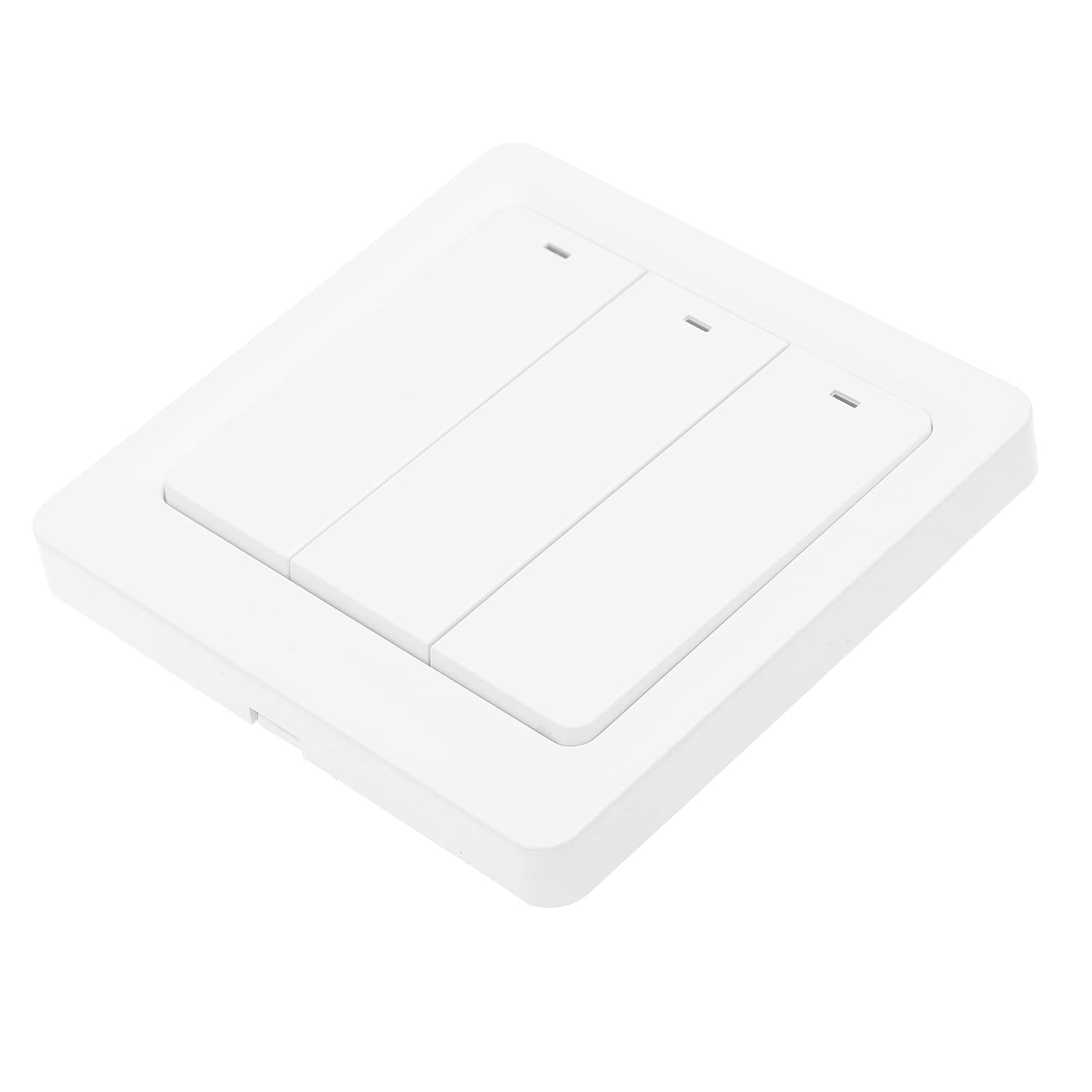 Interruptor de luz inteligente, panel de pared de material de PC de 3 entradas, 600 W, TUYA, WiFi, CA 100‑240 V, para automatización del hogar (WiFi)