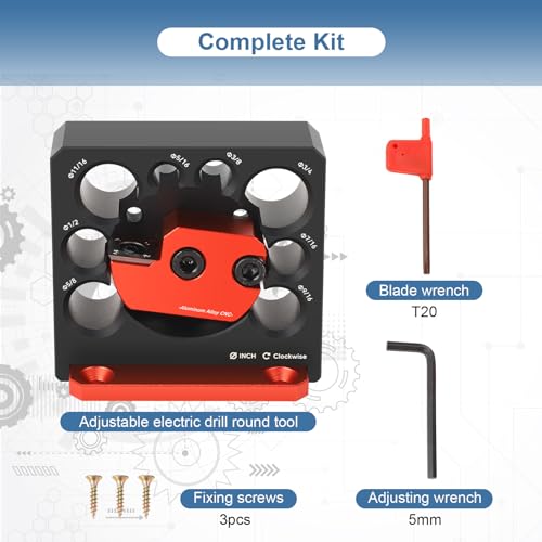 Dowel Maker Jig Imperial, 8 Holes Adjustable Dowel Maker Jig Kit with Carbide Blade, Electric Drill Milling Dowel Round Rod Auxiliary Tool for Wooden Rods Sticks Woodworking 6 Dowel Maker Jig Imperial, 8 Holes Adjustable Dowel Maker Jig Kit with Carbide Blade, Electric Drill Milling Dowel Round Rod Auxiliary Tool for Wooden Rods Sticks Woodworking - Image 6