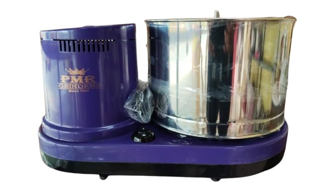 PMR Grinder 2 litres Table-Top Wet Grinder | 150 Watts | Shockproof ABS Body | 4-Way Grinding | Easy Clean & Maintenance | Stainless Steel Drum | 1Years Manufacturer’s Warranty |(Violet)