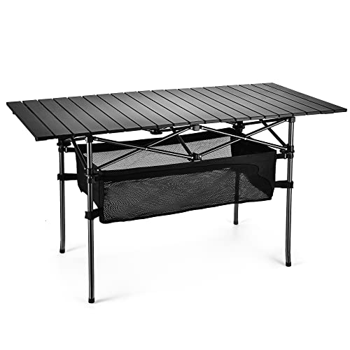 WUROMISE Sanny Outdoor Folding Portable Picnic Camping Table, Aluminum