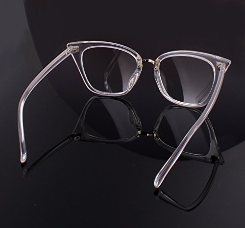 Beison Womens Cat Eye Mod Fashion Eyeglasses Frame Clear Lens #TOP4