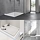 150cmx1.6cmx2.7cm Schwallschutzleiste Dusche Selbstklebend,Wasserstopper Dusche Boden,Wassersperre Duschschwelle,Duschleiste Boden(Grau)