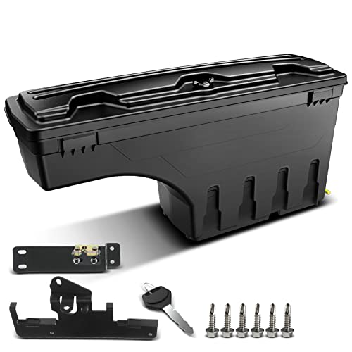 YHTAUTO Passenger Side Truck Bed Storage Tool Box 33 LBS Lockable Replacement for Toyota Tacoma 2005-2021 Right Side