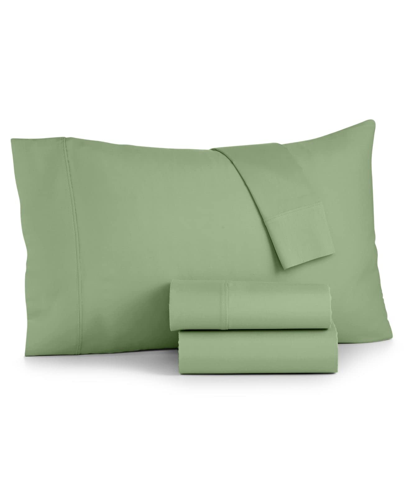 Sunham Bedding Bari 4-pc. Solid 350 Thread Count Cotton Blend Sheet Set-King , Mint (King)