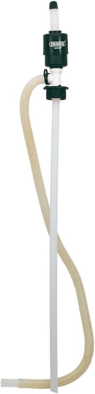 Pompe Siphon DRAPER 43650 – Qualité Professionnelle, Poignée Pivotante, Visserie Chromée, Pour Vidange De Liquides