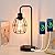 YEHKHEY Industrial Dimmable Table Lamps, Modern Black Bedside Lamp with USB A+C & AC Outlet Charging Ports, Farmhouse Lamp with Metal Cage Shade for Bedroom, Office, Living Room, Bulb Included