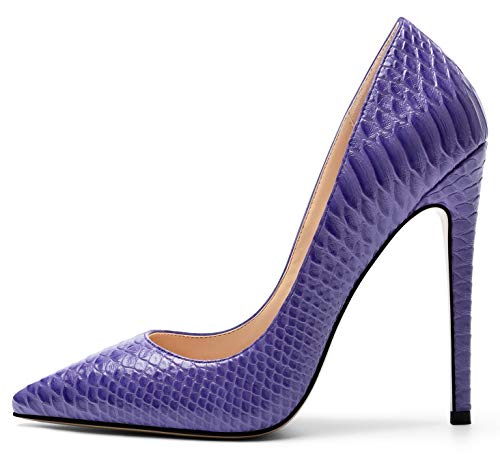 Mettesally Women's High Heel Pumps Pointed Toe Stiletto Heels Slip On Office Party Dress Shoes