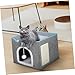 BESPORTBLE Foldable Cat House for Indoor Cats Double Stylish Design Multi-Functional Shelter and Scratch Board Comfortable and Strong