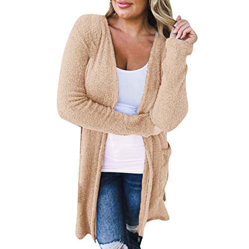 Manteau hiver pour femme classique et chaud veste en fleece avec poches
