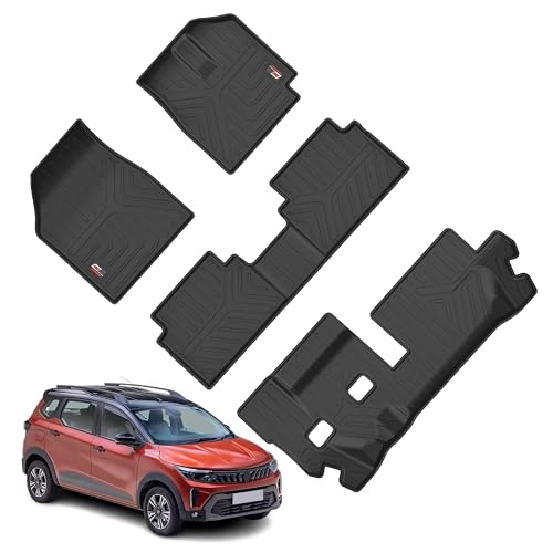 Image of GFX Life Long Car Floor Mats for Renault Triber (2019 Onwards) | Heavy Duty 3D Custom Fit Mats | All Weather Waterproof Anti-Slip Foot Mats | Premium Interior Protection & Easy Clean Design