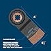 BOSCH OSL114CG 1-Piece 1-1/4 In. Starlock Oscillating Multi Tool Grout & Abrasive Carbide Grit Plunge Cut Blade for Applications in Grout Removal