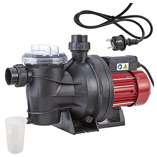 Arebos Bomba Depuradora Para Piscina 15000L/H | Bomba De Agua | Bomba De Filtro | 800W | Sin Mantenimiento, Negra