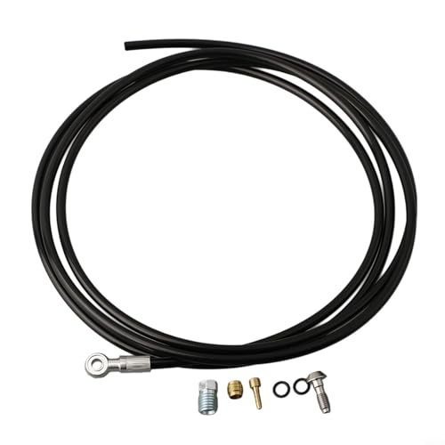 Hydraulic Disc Brake Hose Kit 200cm for MT4 to for MT Trail SL Models, Pressed for Banjo Fitting, Long Reach Replacement Line Compatible with Mountain for Bike Black