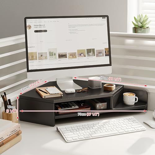 Support d'écran de bureau rehausseur ordinateur portable étagère PC - 3