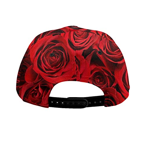 Sptvan Baseball Caps Beautiful Red Rose Flower Floral Pattern Printed Dad Hats Adjustable Fashionable Funny Sport Casual For Women Girls Hat #TOP4